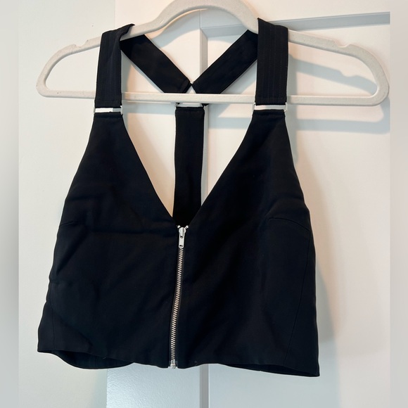 ALC zip front crop top size 6 - Picture 4 of 7